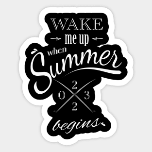 Wake me up Sticker